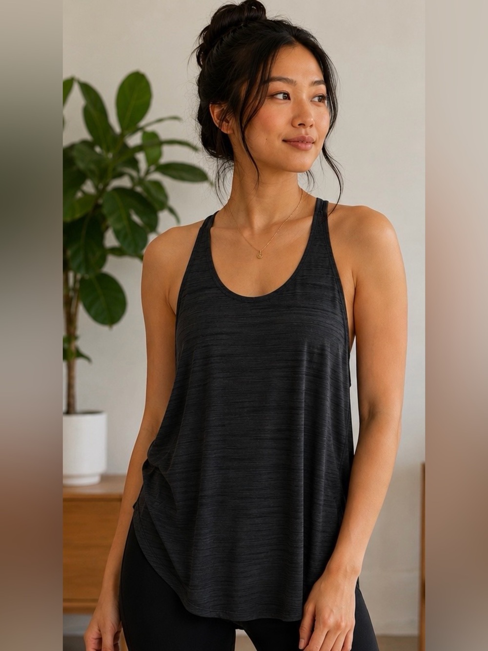 Nike Dri-FIT Racerback Tank Top - Charcoal Sz XL